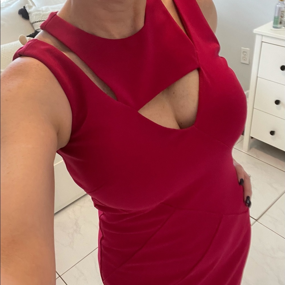 Nicole Miller Red Cocktail Dress